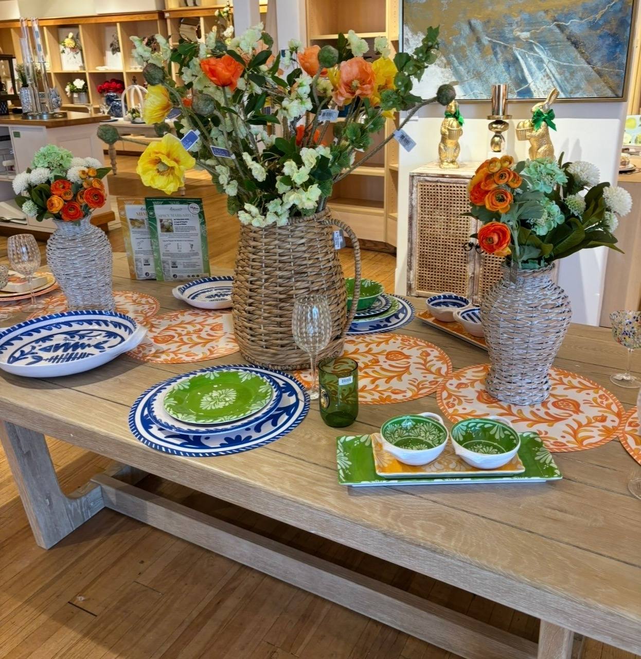 Colorful gifts, tabletop pieces and florals at Fenway Goods and Gifts