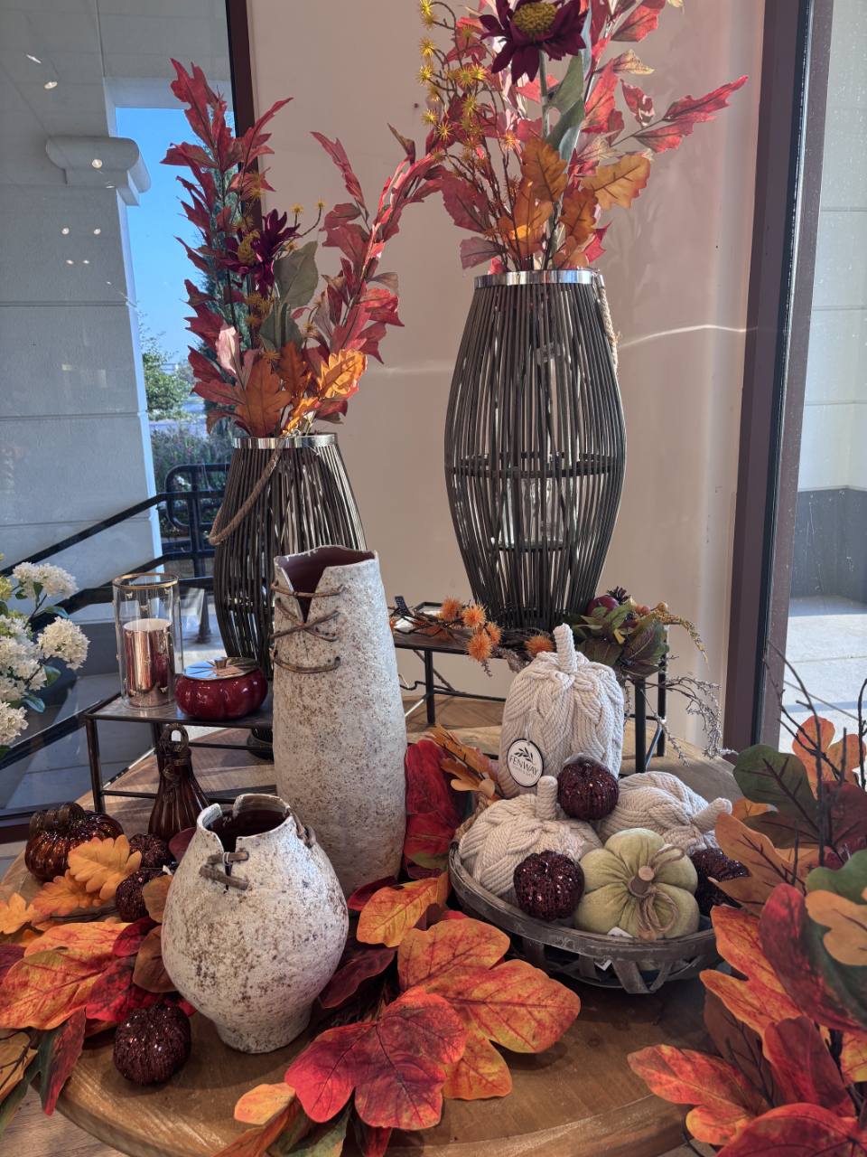Autumn home decor display